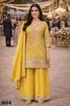 Veena By Mrudangi Chinon Best Readymade Palzzo Suits Wholesale Shop In Surat

